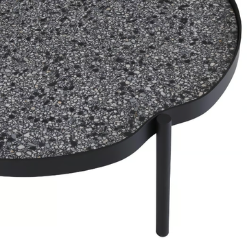 MALLEA - Round metal coffee table with granite top by Ligne Roset - view 3